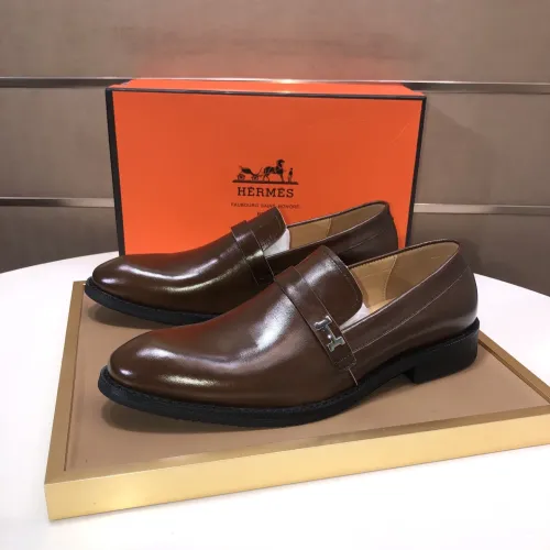 Hermes Leather Shoes For Men #1399386 $100.00 USD, Wholesale Replica Hermes Leather Shoes