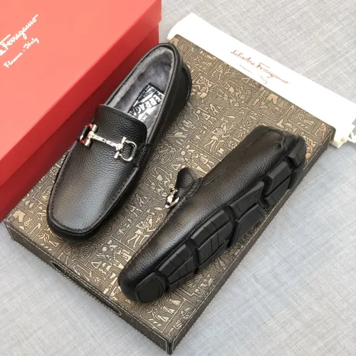 Salvatore Ferragamo Leather Shoes For Men #1399438 $98.00 USD, Wholesale Replica Salvatore Ferragamo Leather Shoes