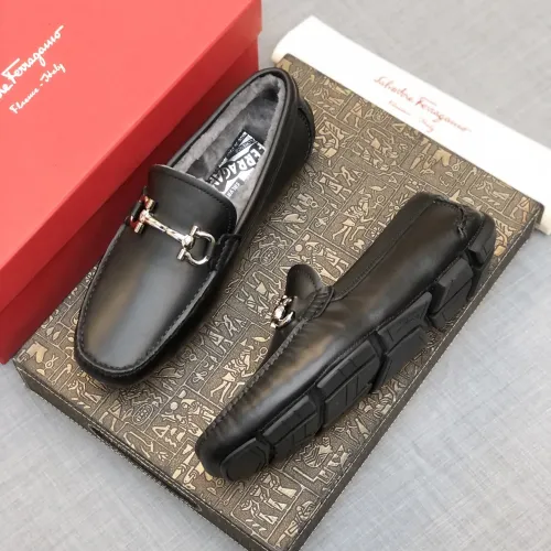 Salvatore Ferragamo Leather Shoes For Men #1399439 $98.00 USD, Wholesale Replica Salvatore Ferragamo Leather Shoes