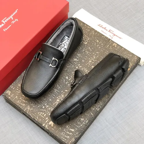 Salvatore Ferragamo Leather Shoes For Men #1399440 $98.00 USD, Wholesale Replica Salvatore Ferragamo Leather Shoes