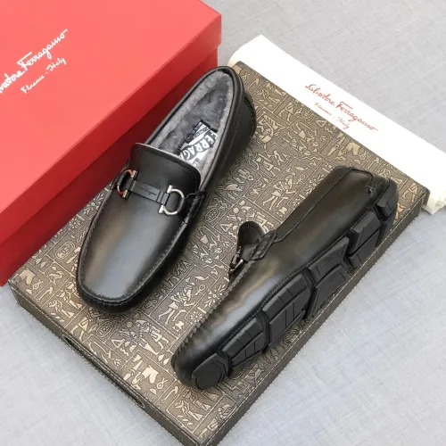Salvatore Ferragamo Leather Shoes For Men #1399441 $98.00 USD, Wholesale Replica Salvatore Ferragamo Leather Shoes