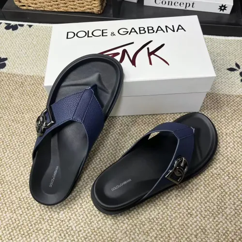 Replica Dolce & Gabbana D&G Slippers For Men #1399459 $60.00 USD for Wholesale