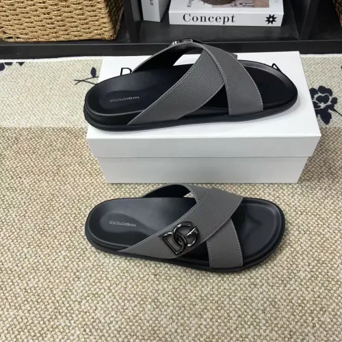 Dolce &amp; Gabbana D&amp;G Slippers For Men #1399467 $60.00 USD, Wholesale Replica Dolce &amp; Gabbana D&amp;G Slippers