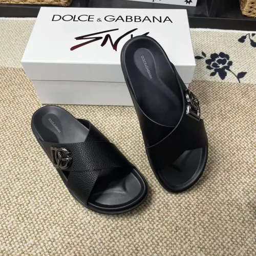 Dolce &amp; Gabbana D&amp;G Slippers For Men #1399475 $60.00 USD, Wholesale Replica Dolce &amp; Gabbana D&amp;G Slippers
