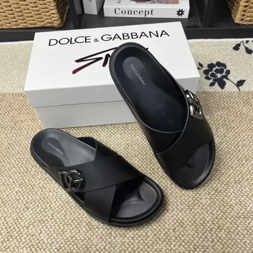 Dolce &amp; Gabbana D&amp;G Slippers For Men #1399476 $60.00 USD, Wholesale Replica Dolce &amp; Gabbana D&amp;G Slippers