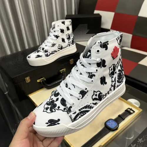 Dsquared High Tops Shoes For Men #1399518 $85.00 USD, Wholesale Replica Dsquared High Tops Shoes