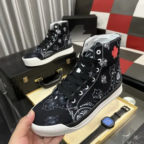 Dsquared High Tops Shoes For Men #1399523 $85.00 USD, Wholesale Replica Dsquared High Tops Shoes