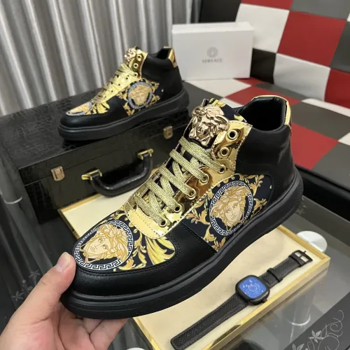 Versace High Tops Shoes For Men #1399593 $82.00 USD, Wholesale Replica Versace High Tops Shoes