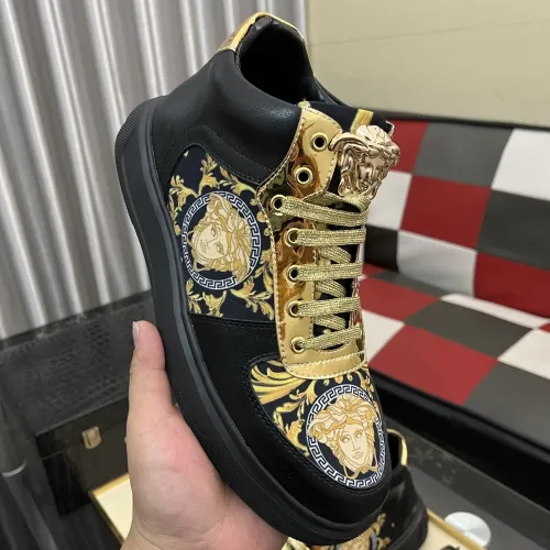 Replica Versace High Tops Shoes For Men #1399593 $82.00 USD for Wholesale
