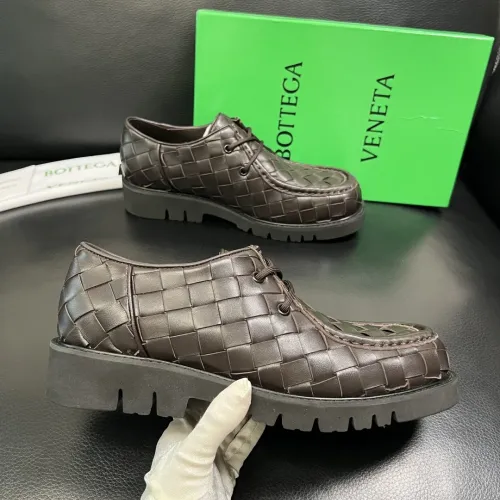 Replica Bottega Veneta BV Leather Shoes For Men #1399643 $150.00 USD for Wholesale