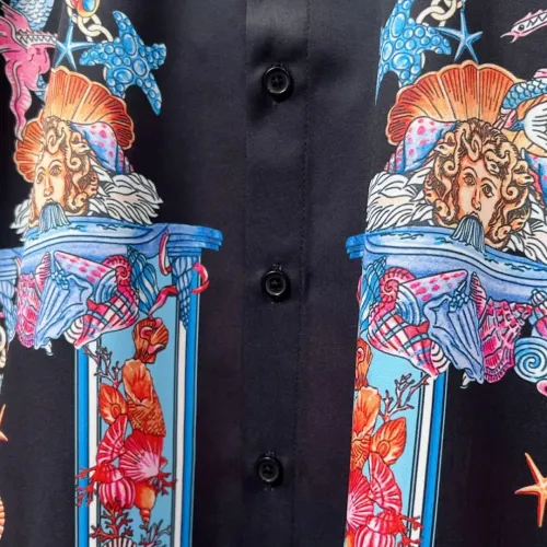 Replica Versace Shirts Long Sleeved For Men #1399717 $64.00 USD for Wholesale