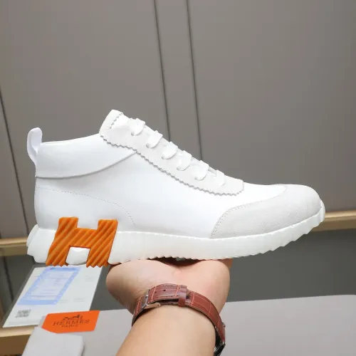 Replica Hermes High Tops Shoes For Men #1399737 $88.00 USD for Wholesale
