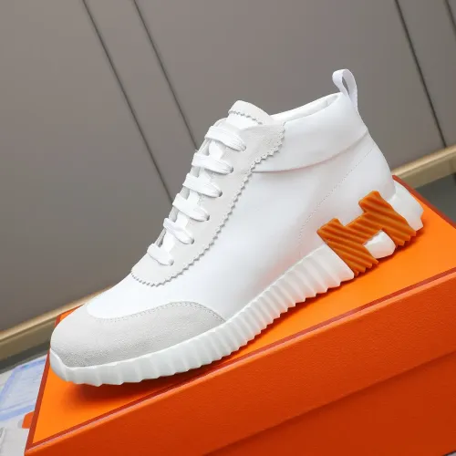 Replica Hermes High Tops Shoes For Men #1399737 $88.00 USD for Wholesale