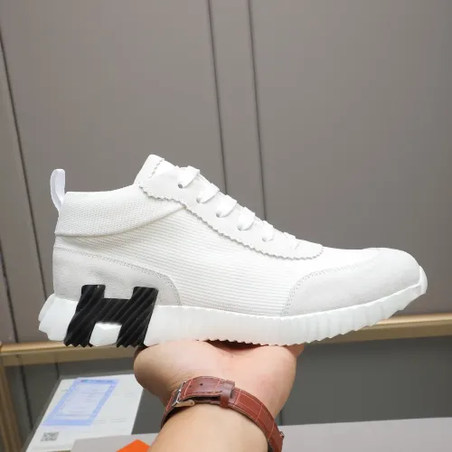 Replica Hermes High Tops Shoes For Men #1399738 $88.00 USD for Wholesale