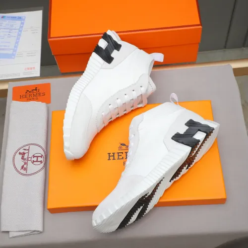 Replica Hermes High Tops Shoes For Men #1399738 $88.00 USD for Wholesale