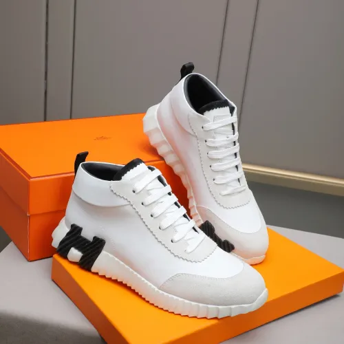 Replica Hermes High Tops Shoes For Men #1399739 $88.00 USD for Wholesale