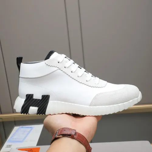 Replica Hermes High Tops Shoes For Men #1399739 $88.00 USD for Wholesale