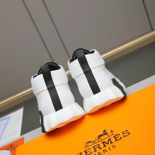 Replica Hermes High Tops Shoes For Men #1399739 $88.00 USD for Wholesale
