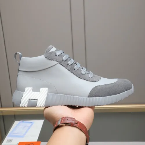 Replica Hermes High Tops Shoes For Men #1399740 $88.00 USD for Wholesale