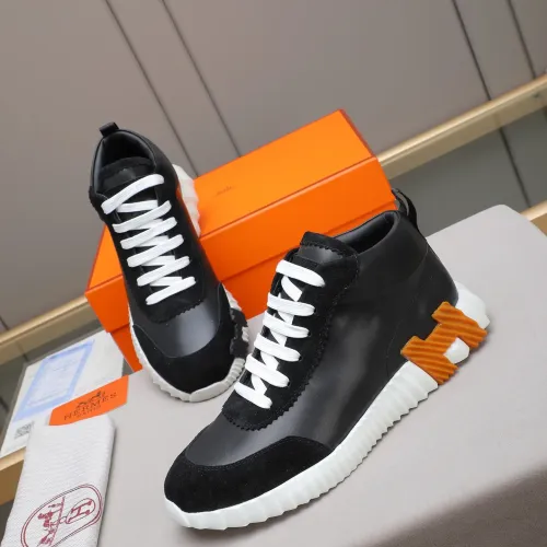 Hermes High Tops Shoes For Men #1399742 $88.00 USD, Wholesale Replica Hermes High Tops Shoes
