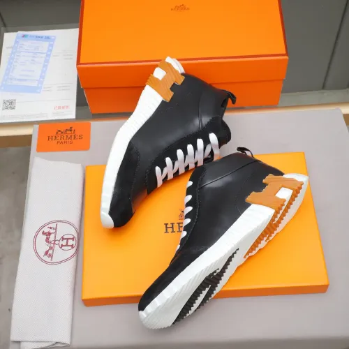 Replica Hermes High Tops Shoes For Men #1399742 $88.00 USD for Wholesale