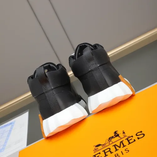 Replica Hermes High Tops Shoes For Men #1399742 $88.00 USD for Wholesale