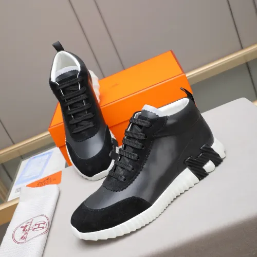 Hermes High Tops Shoes For Men #1399743 $88.00 USD, Wholesale Replica Hermes High Tops Shoes