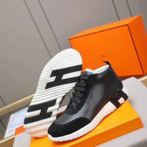Replica Hermes High Tops Shoes For Men #1399743 $88.00 USD for Wholesale