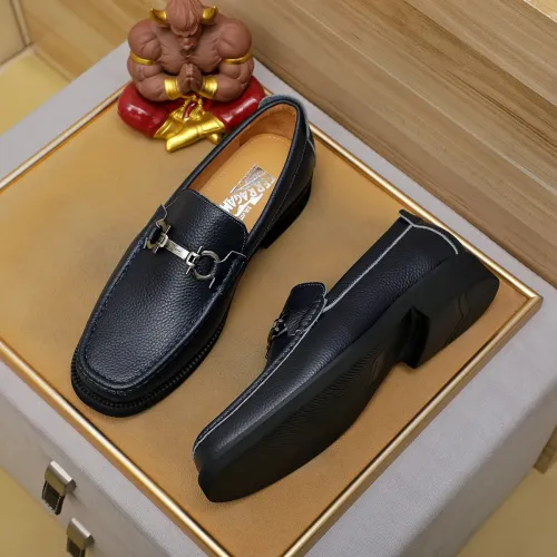 Salvatore Ferragamo Leather Shoes For Men #1399780 $98.00 USD, Wholesale Replica Salvatore Ferragamo Leather Shoes