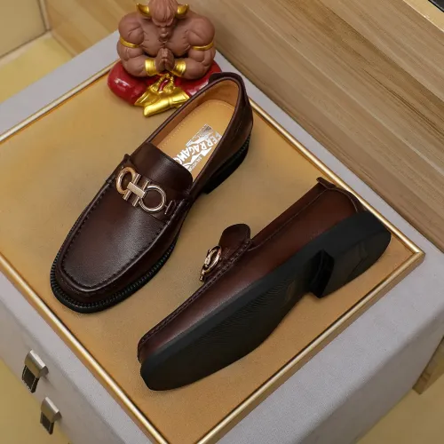 Salvatore Ferragamo Leather Shoes For Men #1399784 $98.00 USD, Wholesale Replica Salvatore Ferragamo Leather Shoes