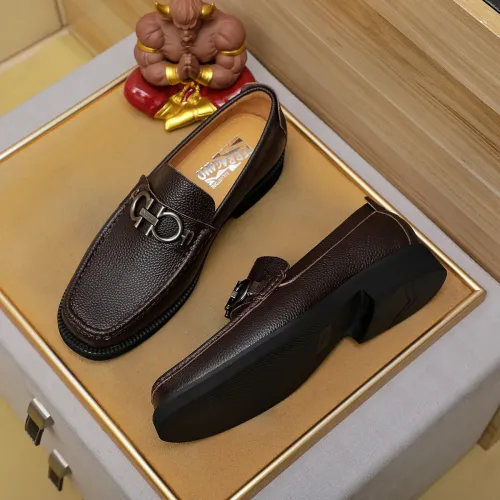 Salvatore Ferragamo Leather Shoes For Men #1399785 $98.00 USD, Wholesale Replica Salvatore Ferragamo Leather Shoes