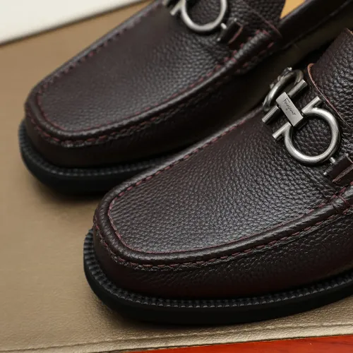 Replica Salvatore Ferragamo Leather Shoes For Men #1399785 $98.00 USD for Wholesale