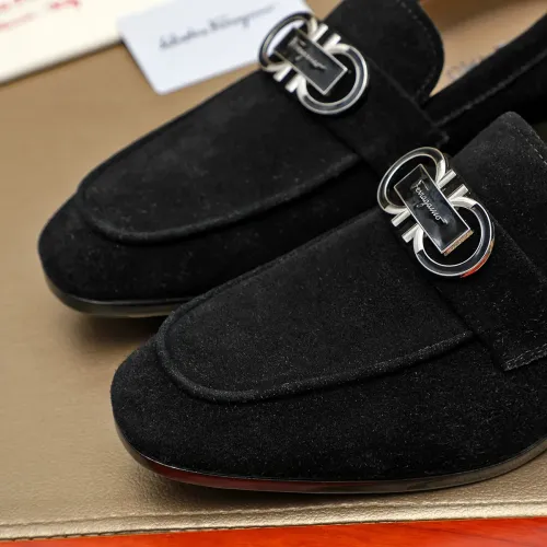 Replica Salvatore Ferragamo Leather Shoes For Men #1399793 $108.00 USD for Wholesale