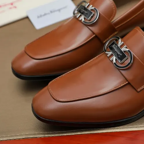 Replica Salvatore Ferragamo Leather Shoes For Men #1399794 $108.00 USD for Wholesale