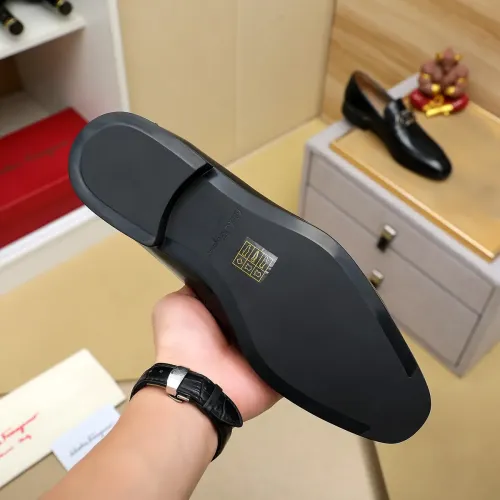 Replica Salvatore Ferragamo Leather Shoes For Men #1399796 $108.00 USD for Wholesale