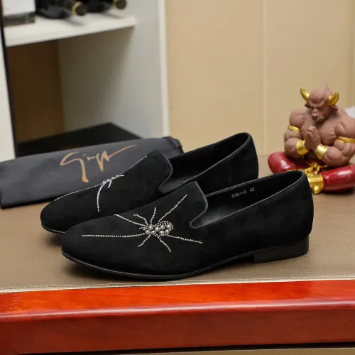 Replica Giuseppe Zanotti GZ Leather Shoes For Men #1399799 $82.00 USD for Wholesale