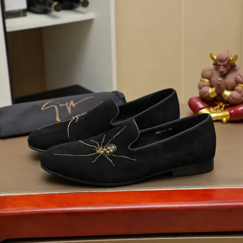 Replica Giuseppe Zanotti GZ Leather Shoes For Men #1399800 $82.00 USD for Wholesale