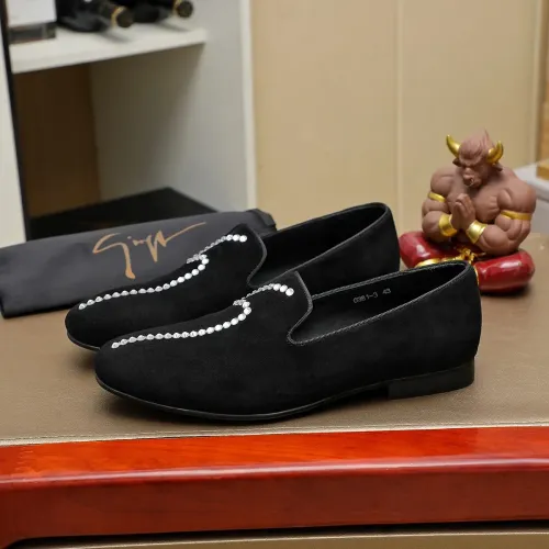 Replica Giuseppe Zanotti GZ Leather Shoes For Men #1399801 $82.00 USD for Wholesale