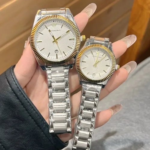 Armani Watches In Gold For Unisex #1399944 $27.00 USD, Wholesale Replica Armani Watches