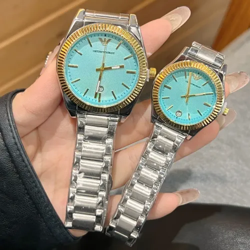 Armani Watches In Gold For Unisex #1399946 $27.00 USD, Wholesale Replica Armani Watches