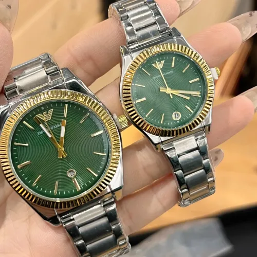 Replica Armani Watches In Gold For Unisex #1399950 $27.00 USD for Wholesale