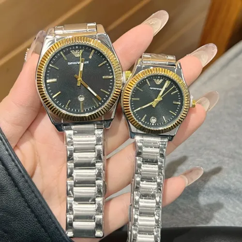 Armani Watches In Gold For Unisex #1399952 $27.00 USD, Wholesale Replica Armani Watches