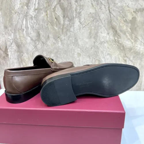 Replica Salvatore Ferragamo Leather Shoes For Men #1399987 $105.00 USD for Wholesale
