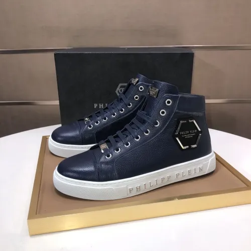 Philipp Plein PP High Tops Shoes For Men #1400012 $88.00 USD, Wholesale Replica Philipp Plein PP High Tops Shoes