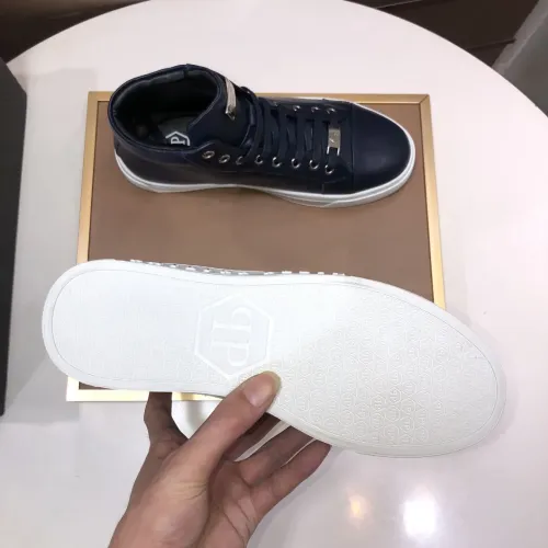 Replica Philipp Plein PP High Tops Shoes For Men #1400012 $88.00 USD for Wholesale