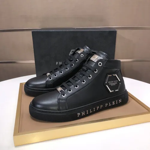 Philipp Plein PP High Tops Shoes For Men #1400013 $88.00 USD, Wholesale Replica Philipp Plein PP High Tops Shoes