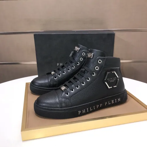 Philipp Plein PP High Tops Shoes For Men #1400014 $88.00 USD, Wholesale Replica Philipp Plein PP High Tops Shoes