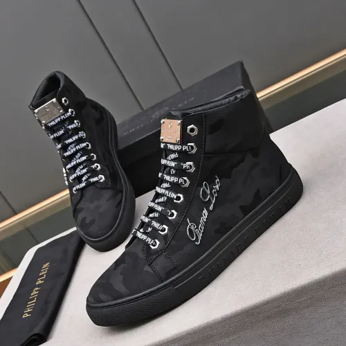 Philipp Plein PP High Tops Shoes For Men #1400018 $88.00 USD, Wholesale Replica Philipp Plein PP High Tops Shoes