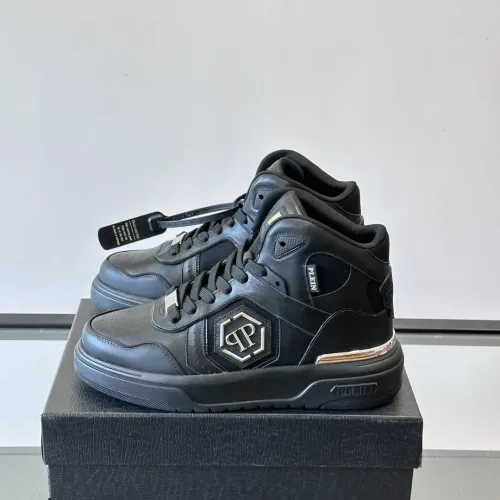 Philipp Plein PP High Tops Shoes For Men #1400022 $150.00 USD, Wholesale Replica Philipp Plein PP High Tops Shoes