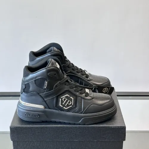 Replica Philipp Plein PP High Tops Shoes For Men #1400022 $150.00 USD for Wholesale